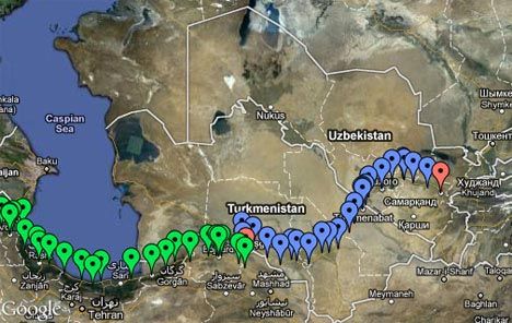 running-the-silk-road-route-map
