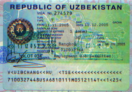 Obtenir le visa Ouzbek à Bishkek